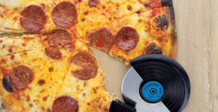 roulette pizza disque vinyle