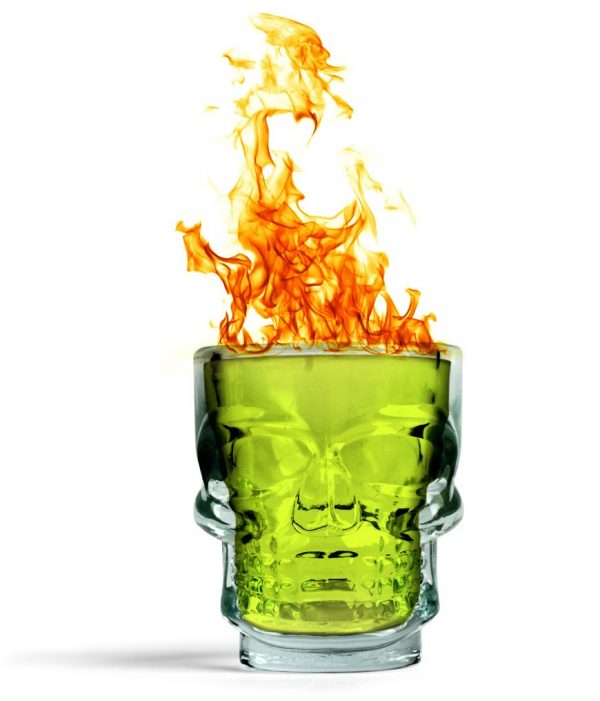verre shooter tête de mort