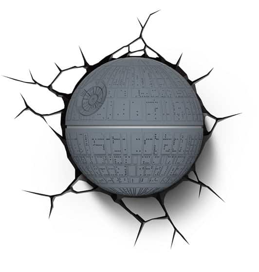lampe murale etoile de la mort Star Wars