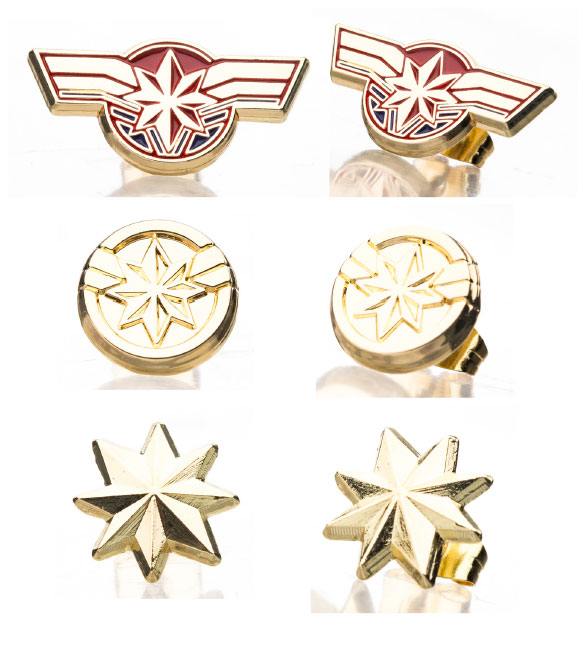 Boucles d'oreille Captain Marvel